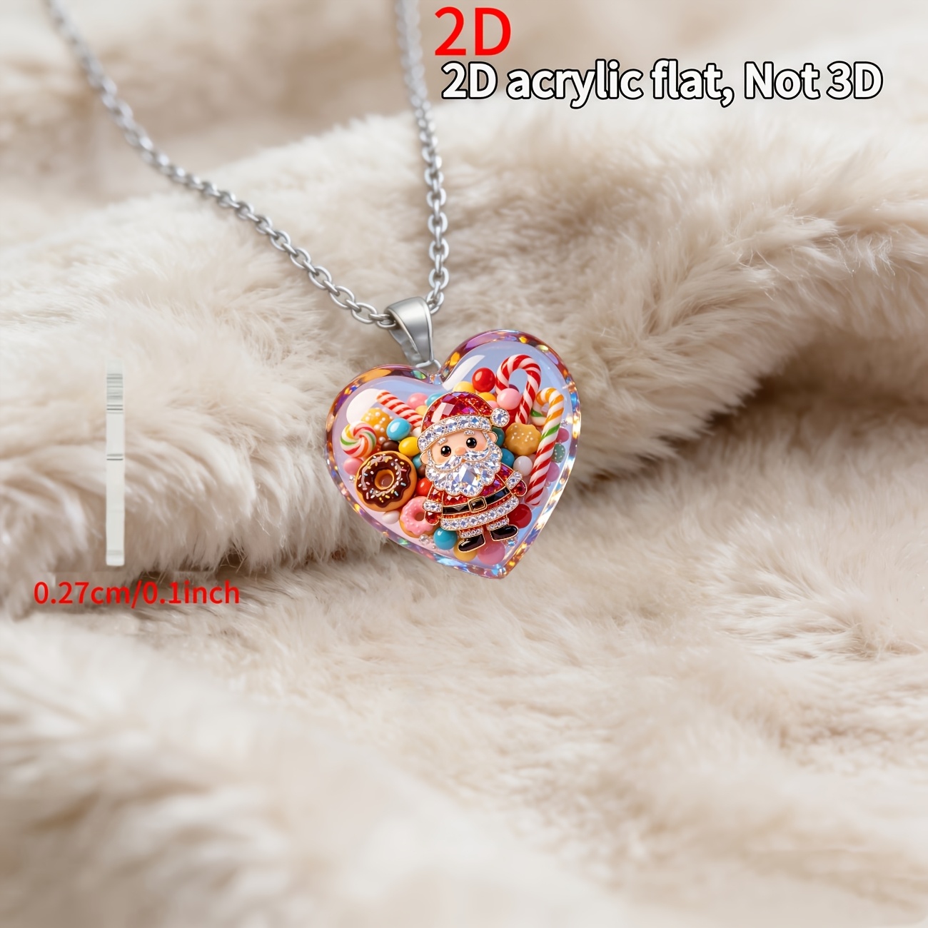 Acrylic Mouse with Crown Pattern Necklace for Women